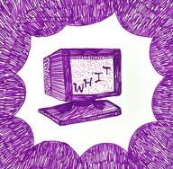 Team logo is a white square with a purple sunburst around a computer monitor. On the monitor is the mathematical equation W^H^I^T Team logo is a white square with a purple sunburst around a computer monitor. On the monitor is the mathematical equation W^H^I^T